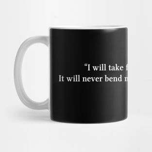 Beethoven quote | White | I will take fate by the throat Mug